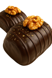 Šokoladiniai saldainiai su graikiniais riešutais